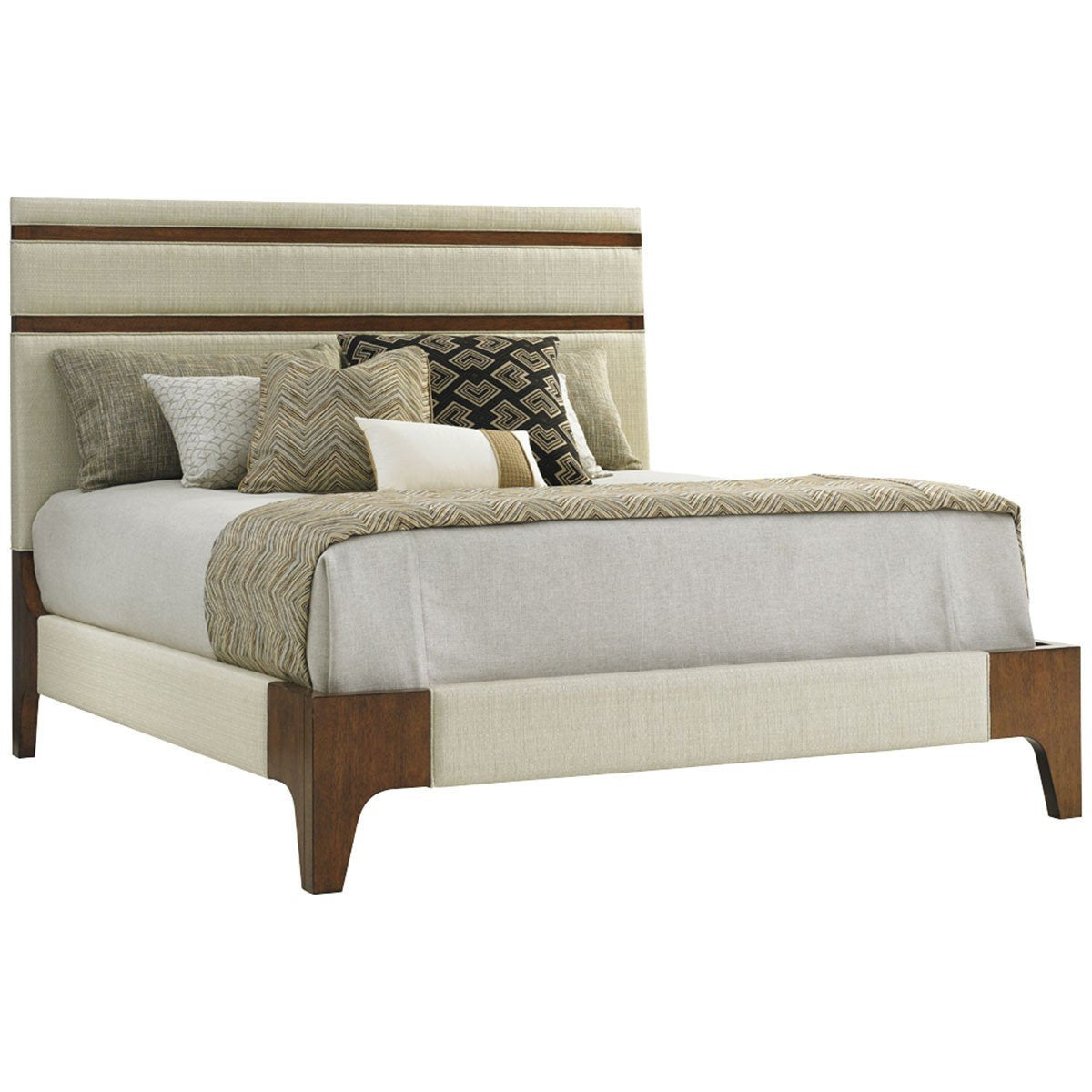 Tommy Bahama Island Fusion Mandarin Upholstered Panel Bed