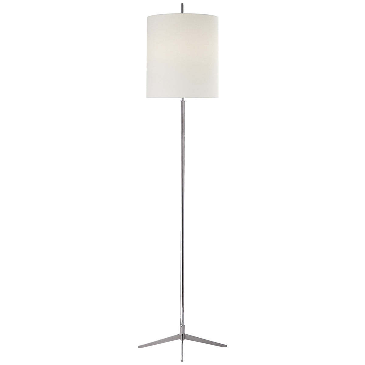 Visual Comfort Caron Floor Lamp with Linen Shade