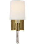 Visual Comfort Vivian Single Sconce with Linen Shade