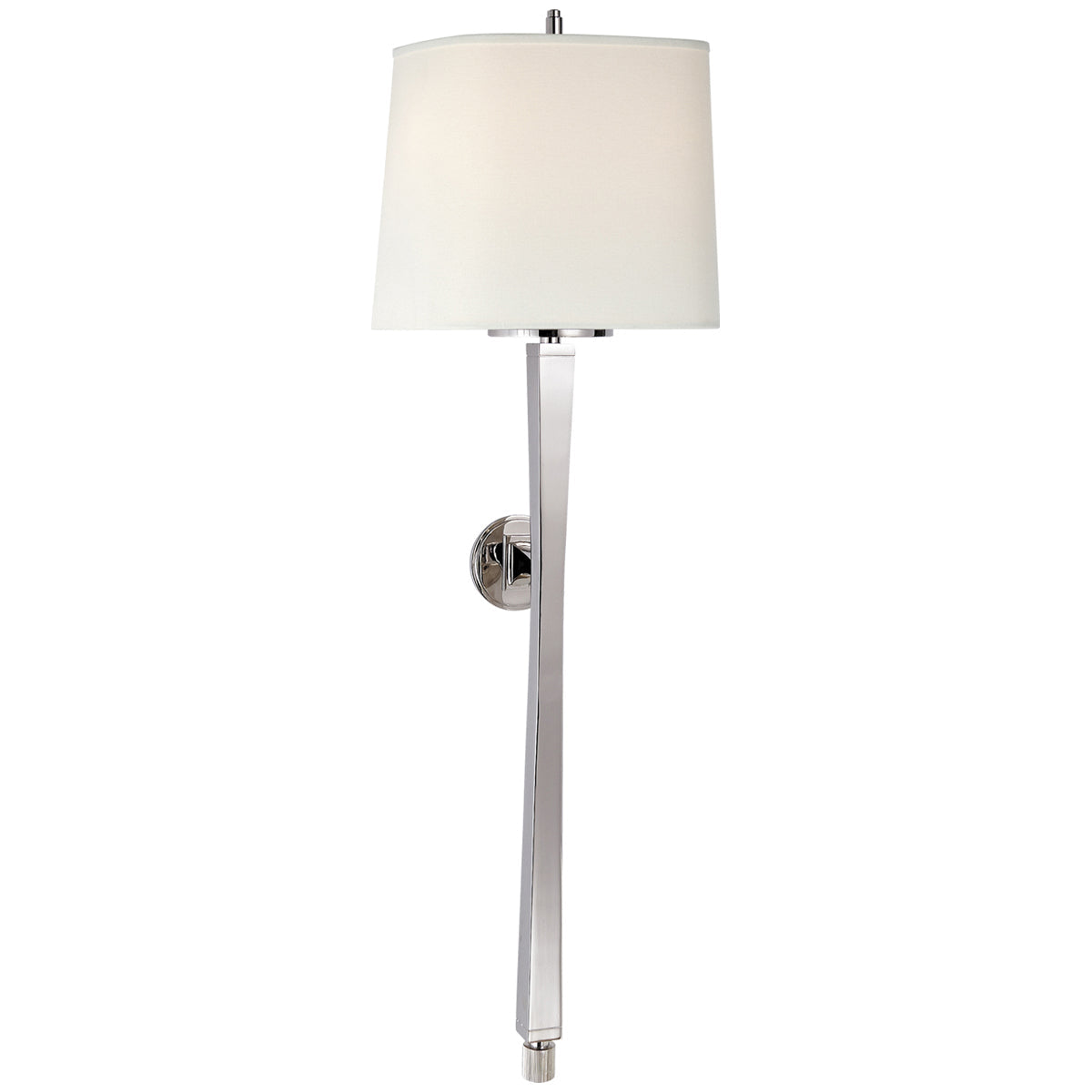 Visual Comfort Edie Baluster Sconce with Linen Shade