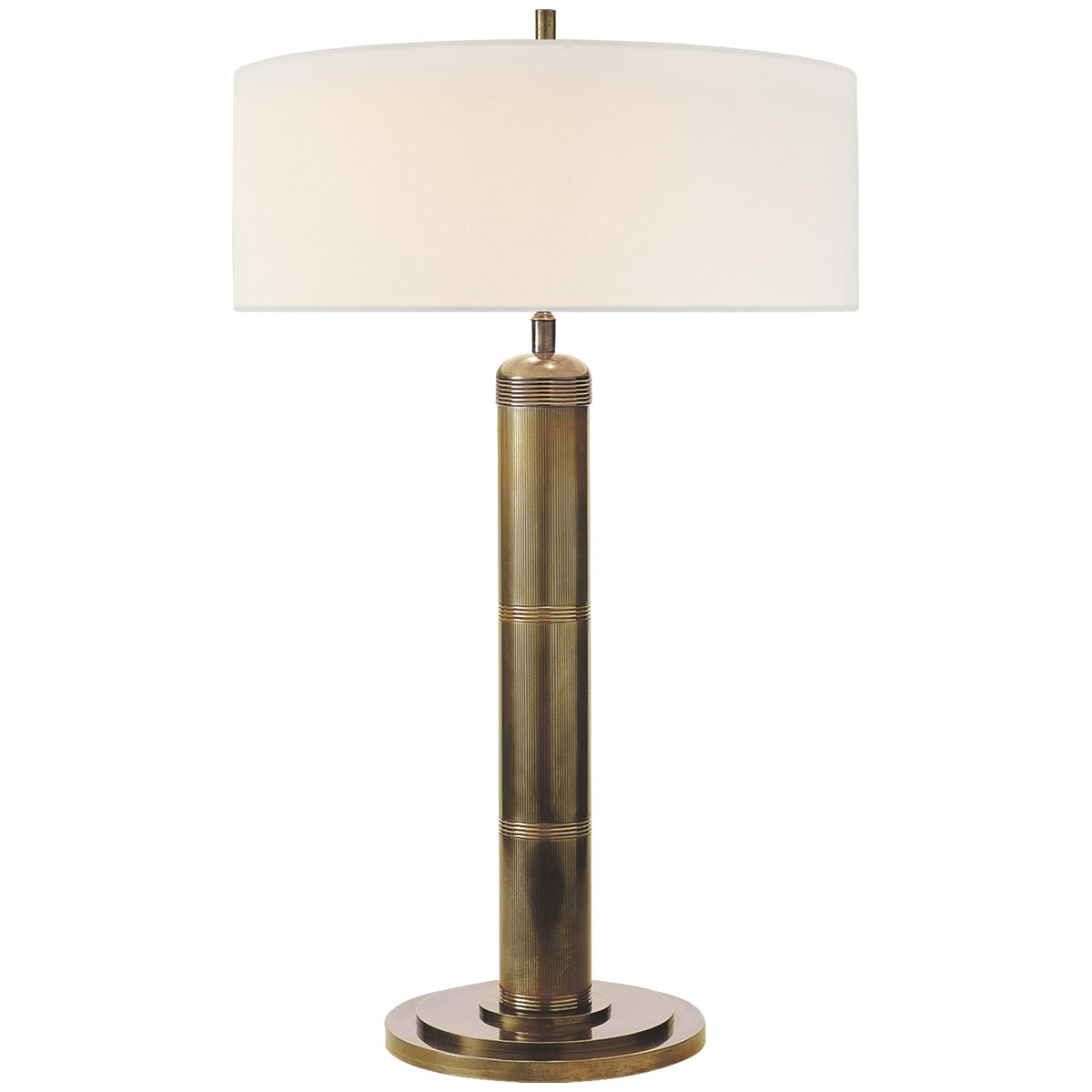 Visual Comfort Longacre Tall Table Lamp with Linen Shade