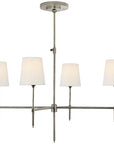 Visual Comfort Bryant Large Chandelier with Linen Shades