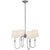 Visual Comfort Vendome Small Chandelier with Linen Shades