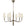 Visual Comfort Farlane Small Chandelier with Linen Shades