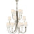 Visual Comfort Reed Extra Large Chandelier with Linen Shades