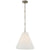 Visual Comfort Goodman Small Hanging Light with Linen Shade