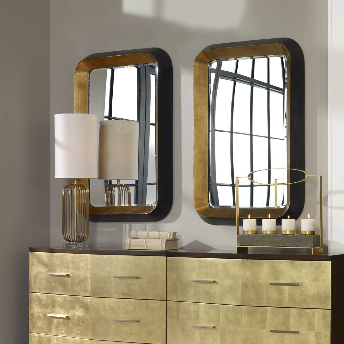 Uttermost Niva Metallic Gold Wall Mirror