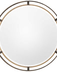 Uttermost Carrizo Bronze Round Mirror