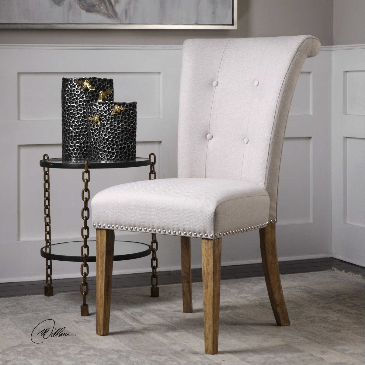 Uttermost Lucasse Oatmeal Dining Chair