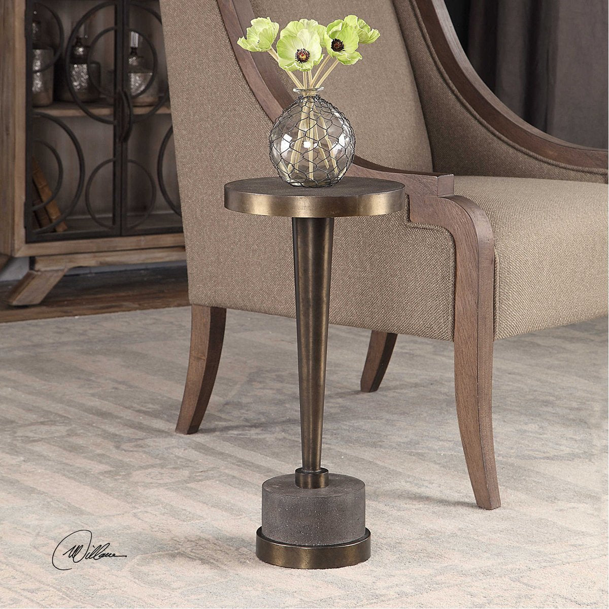 Uttermost Masika Bronze Accent Table