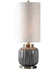 Uttermost Zahlia Aged Gray Ceramic Lamp