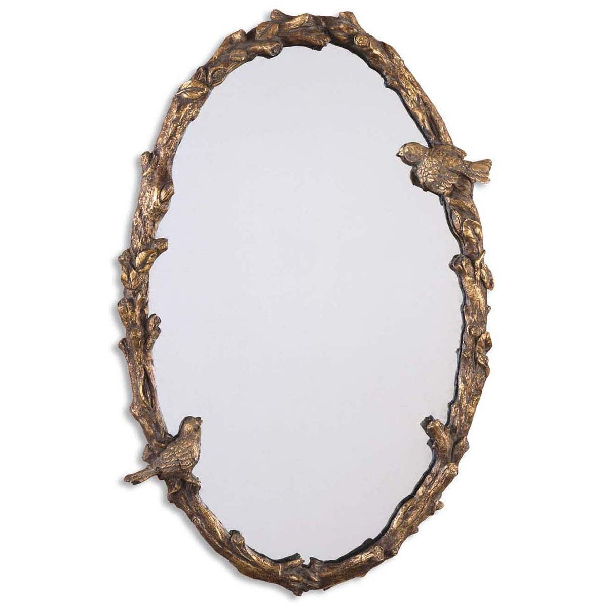 Uttermost Paza Oval Vine Gold Mirror