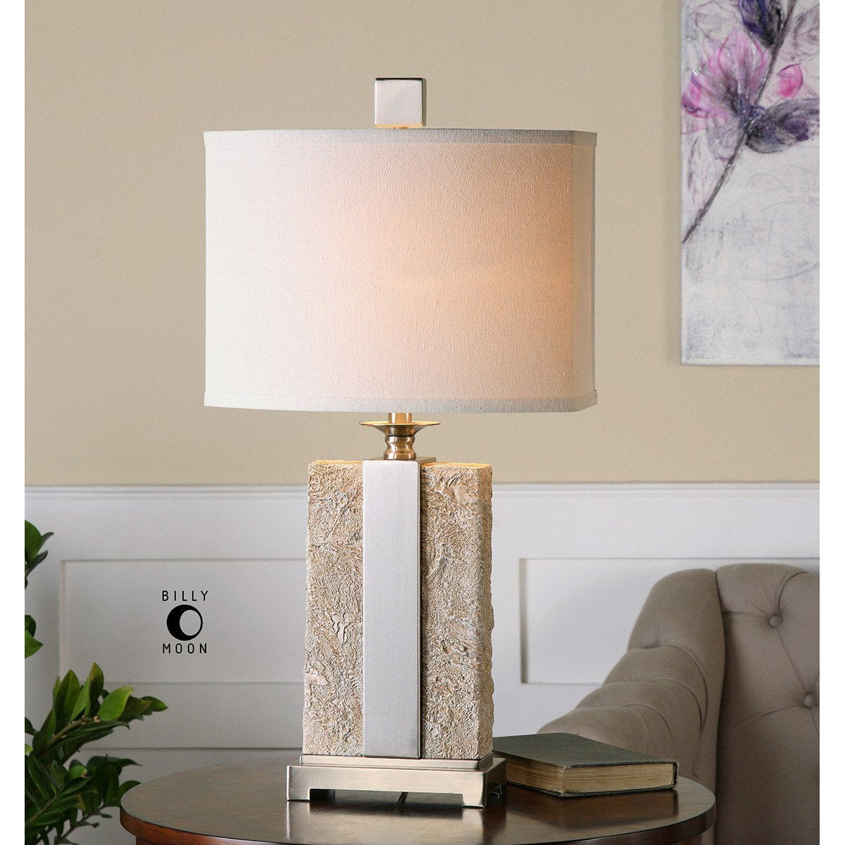 Uttermost Bonea Stone Ivory Table Lamp