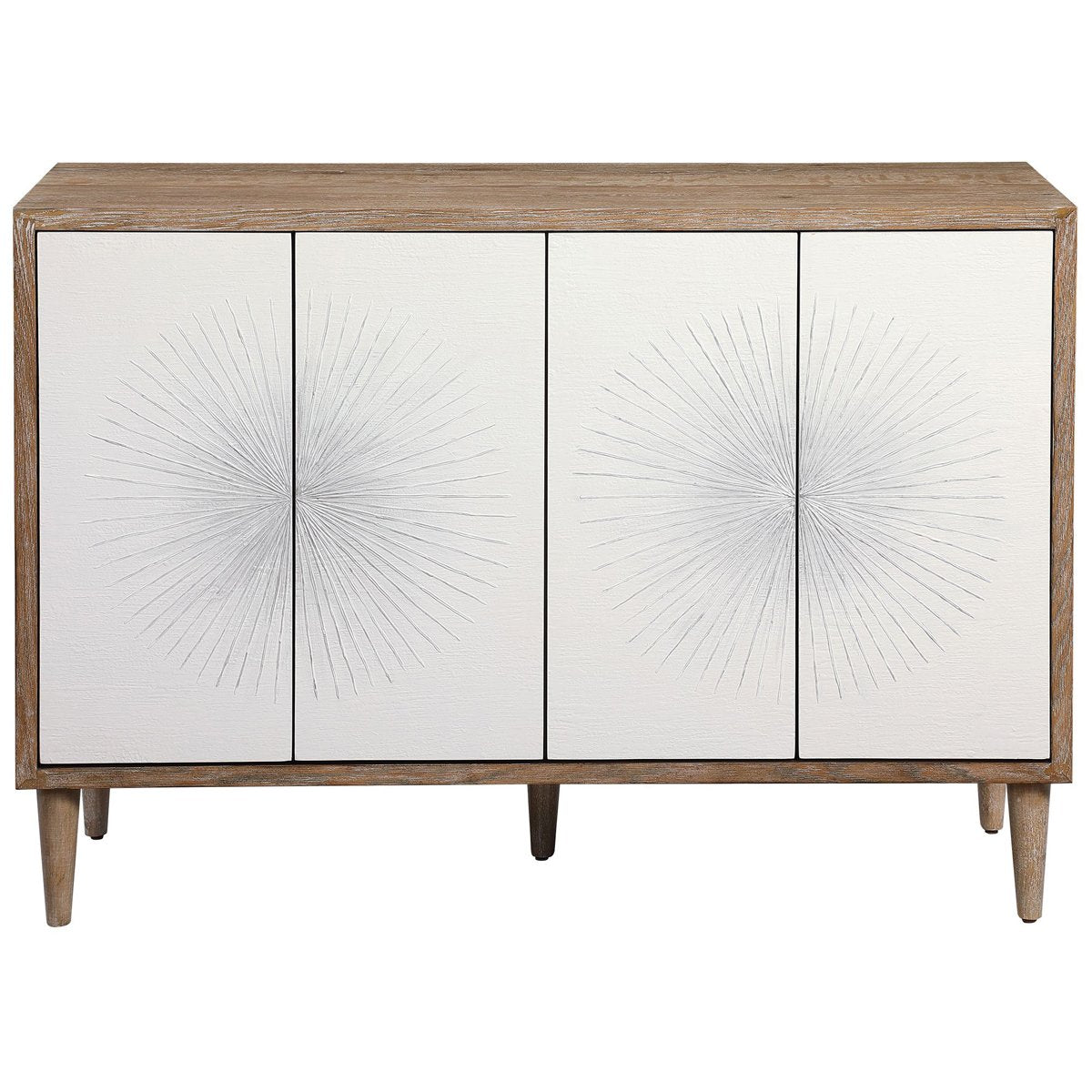 Uttermost Dani 4-Door White Cabinet