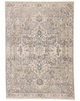 Jaipur Vienne Alain Medallion Border Gray Cream VNE01 Rug