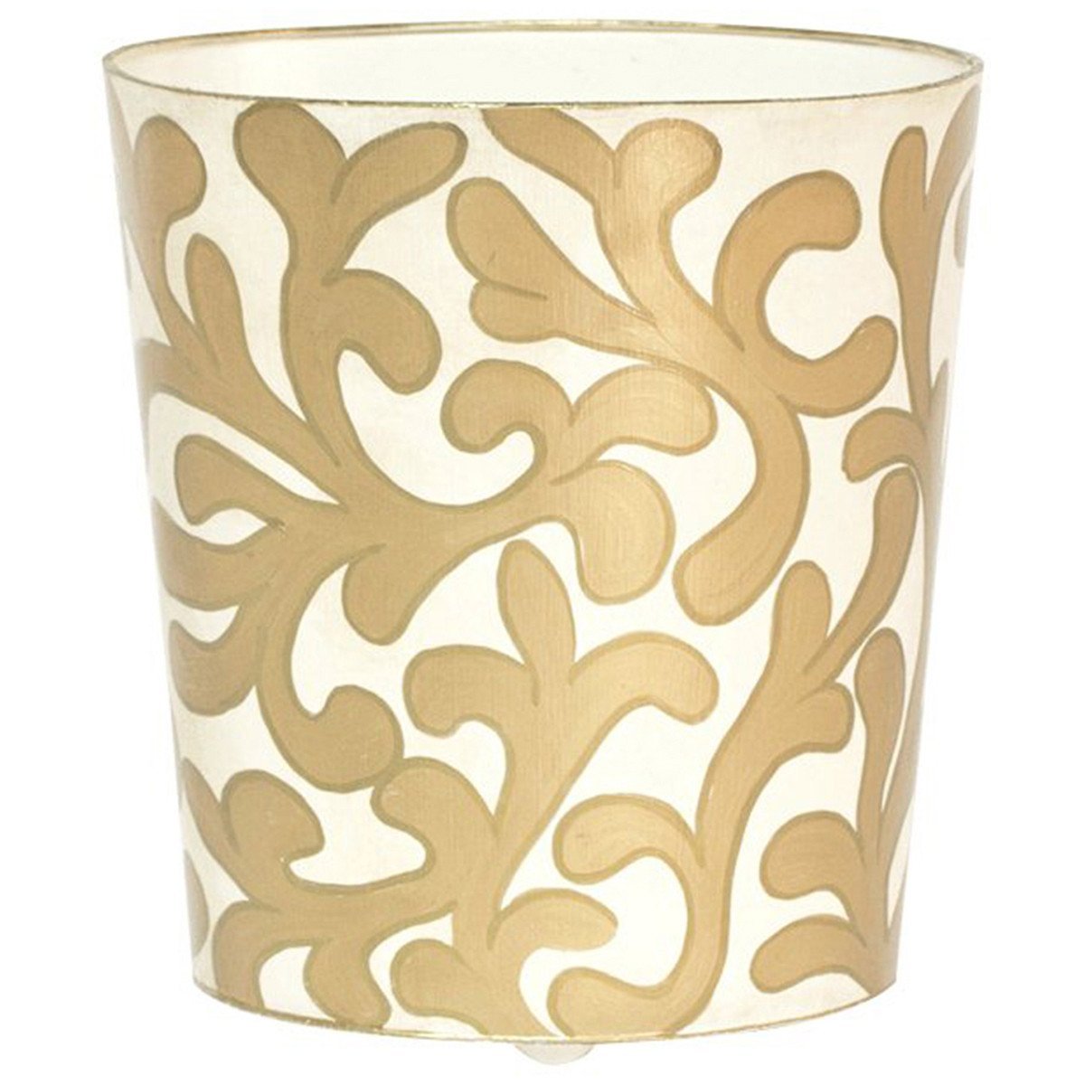 Worlds Away 11&quot;W X 12&quot;H Oval Wastebasket