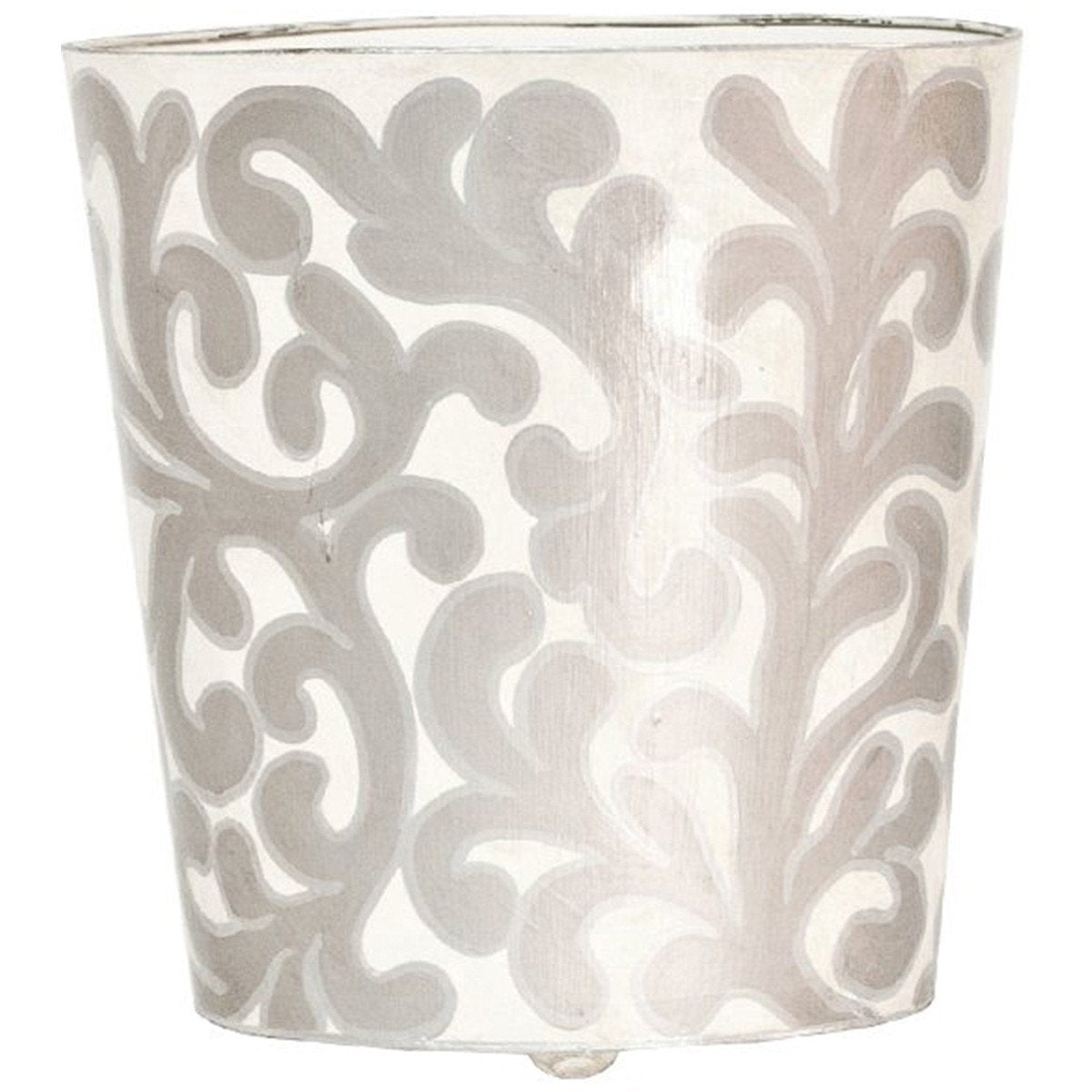 Worlds Away 11&quot;W X 12&quot;H Oval Wastebasket