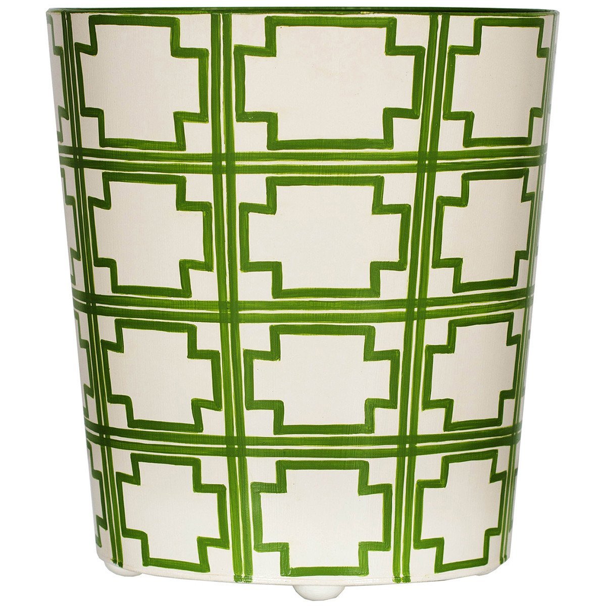 Worlds Away 11&quot; Wide High Oval Wastebasket