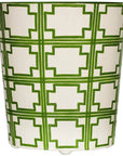 Worlds Away 11" Wide High Oval Wastebasket