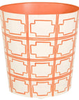 Worlds Away 11" Wide High Oval Wastebasket