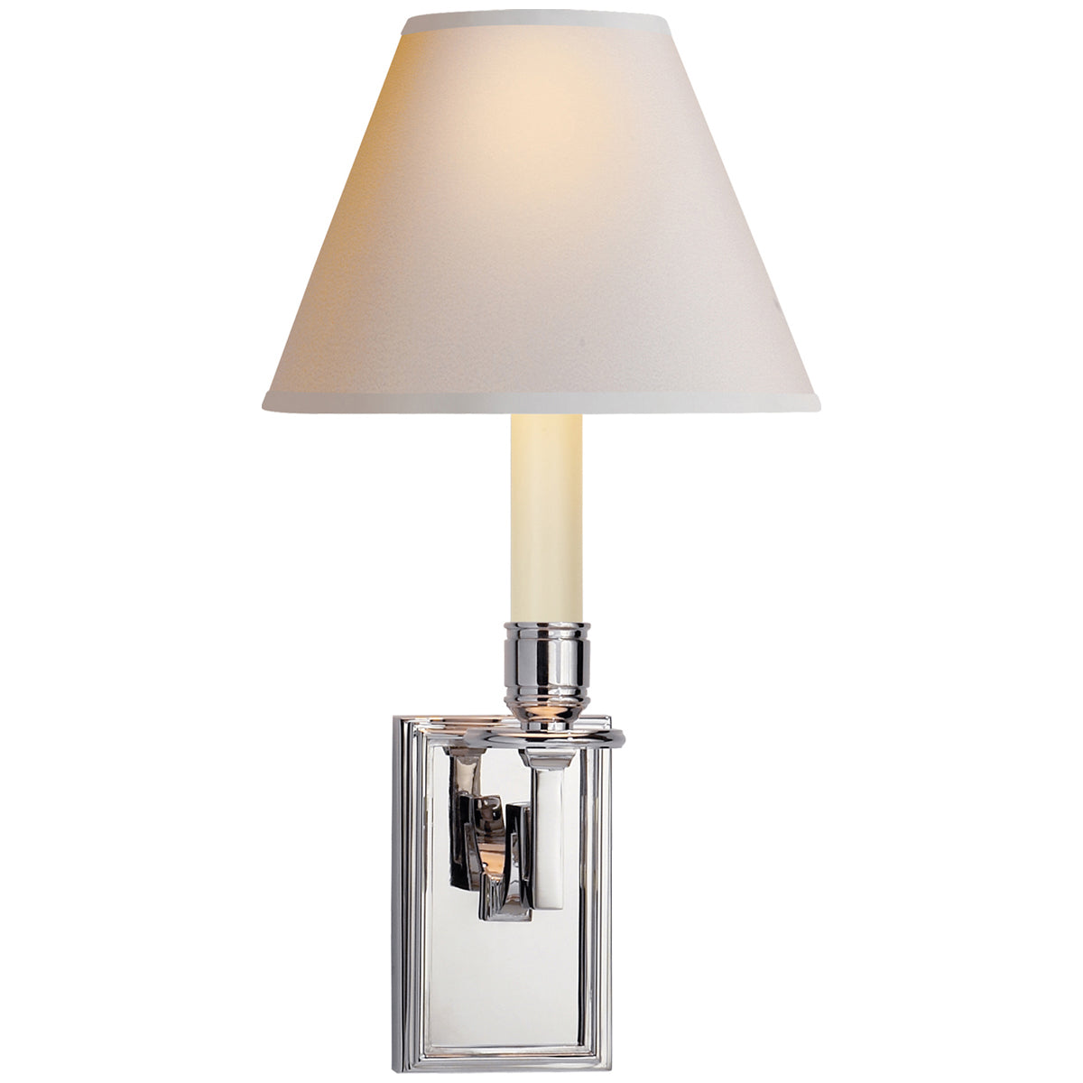 Visual Comfort Dean Library Sconce with Natural Paper Shade