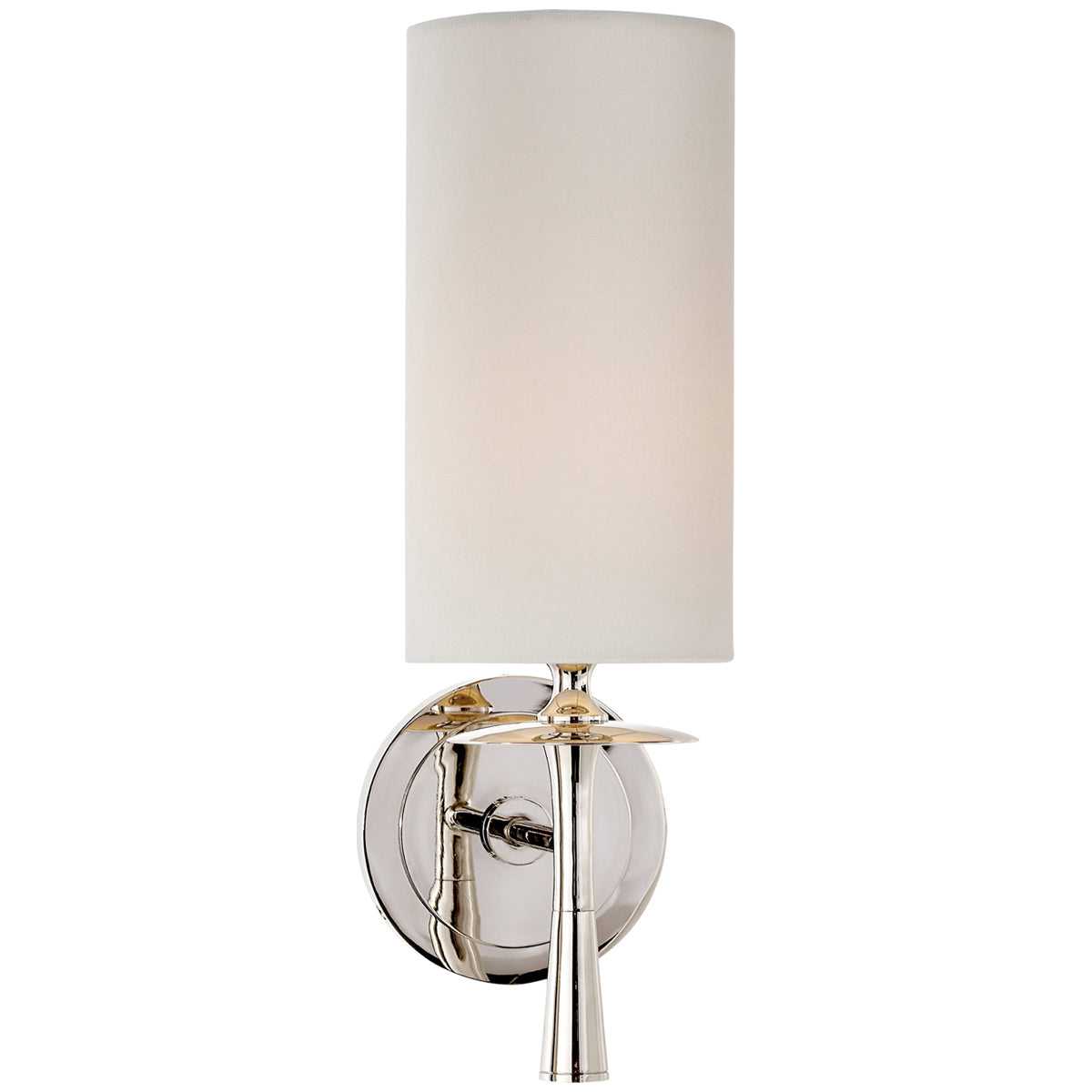 Visual Comfort Drunmore Single Sconce with Linen Shade