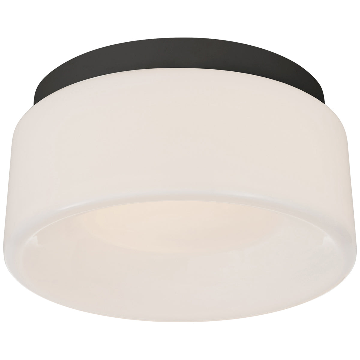 Visual Comfort Halo 5.5-Inch Solitaire Flush Mount with White Glass