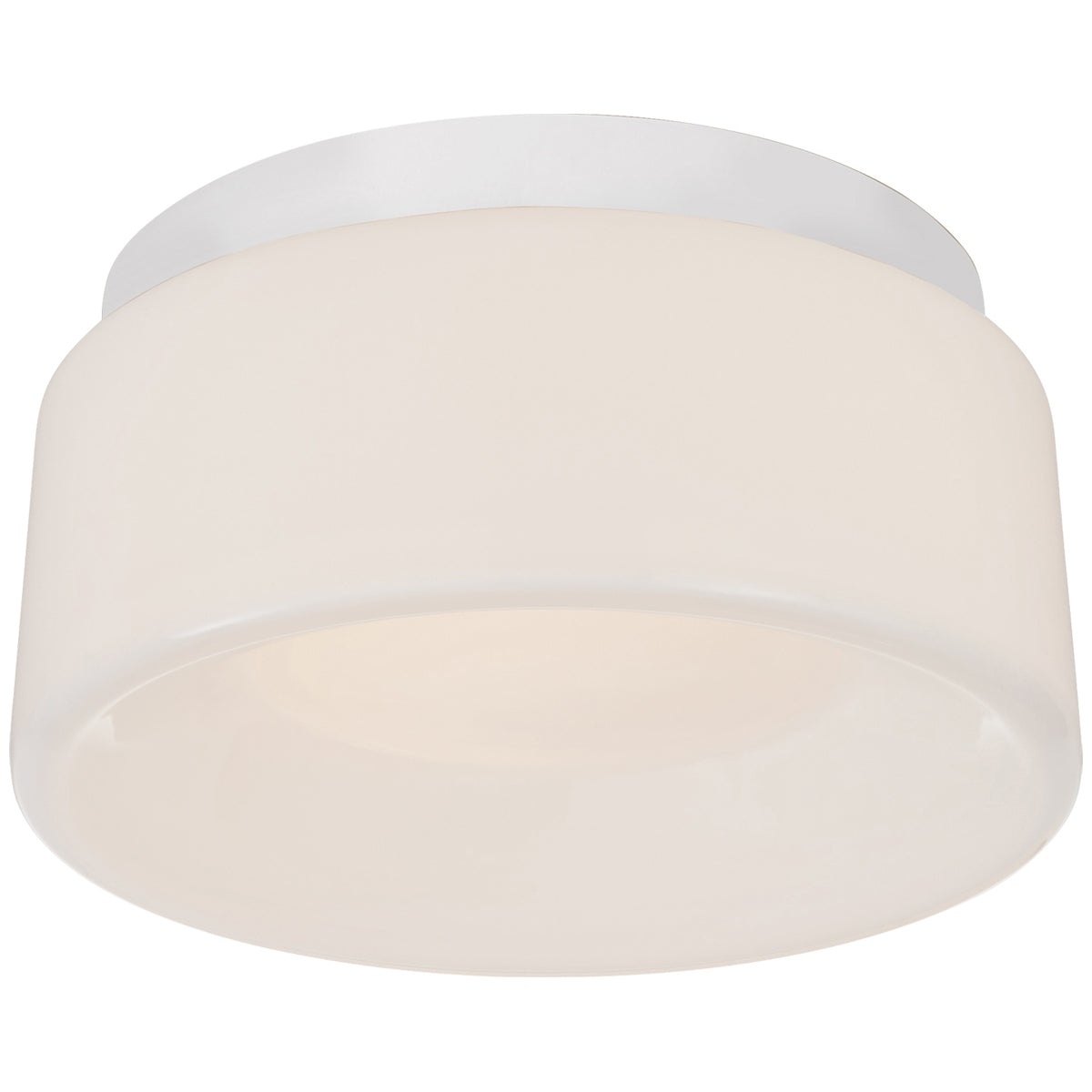 Visual Comfort Halo 5.5-Inch Solitaire Flush Mount with White Glass