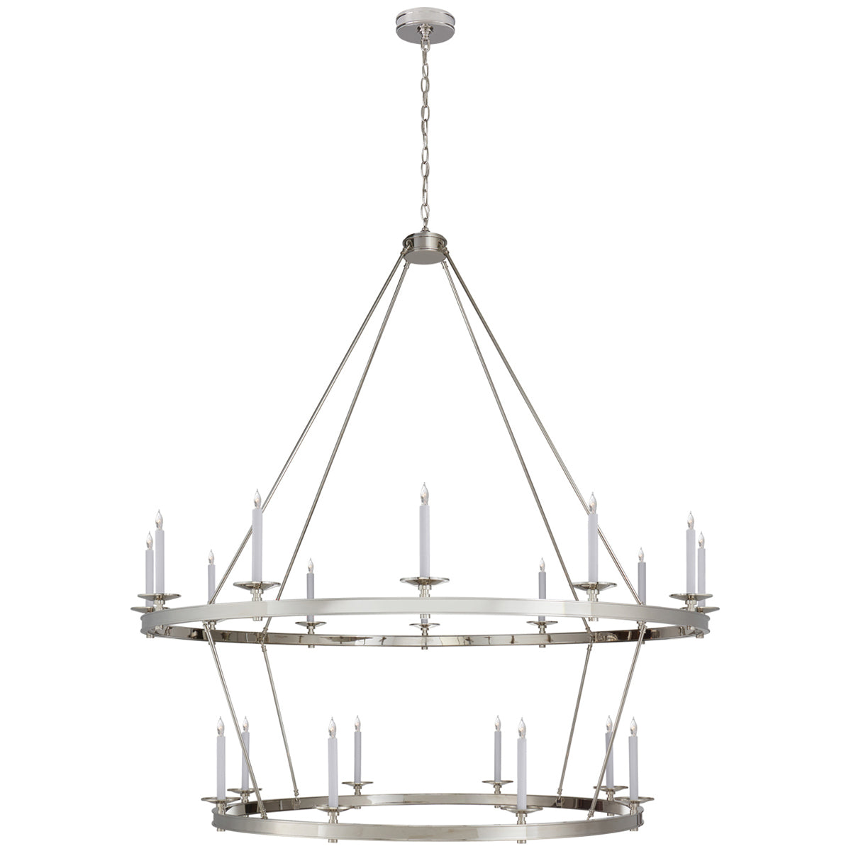 Visual Comfort Launceton XXL 2-Tiered Chandelier