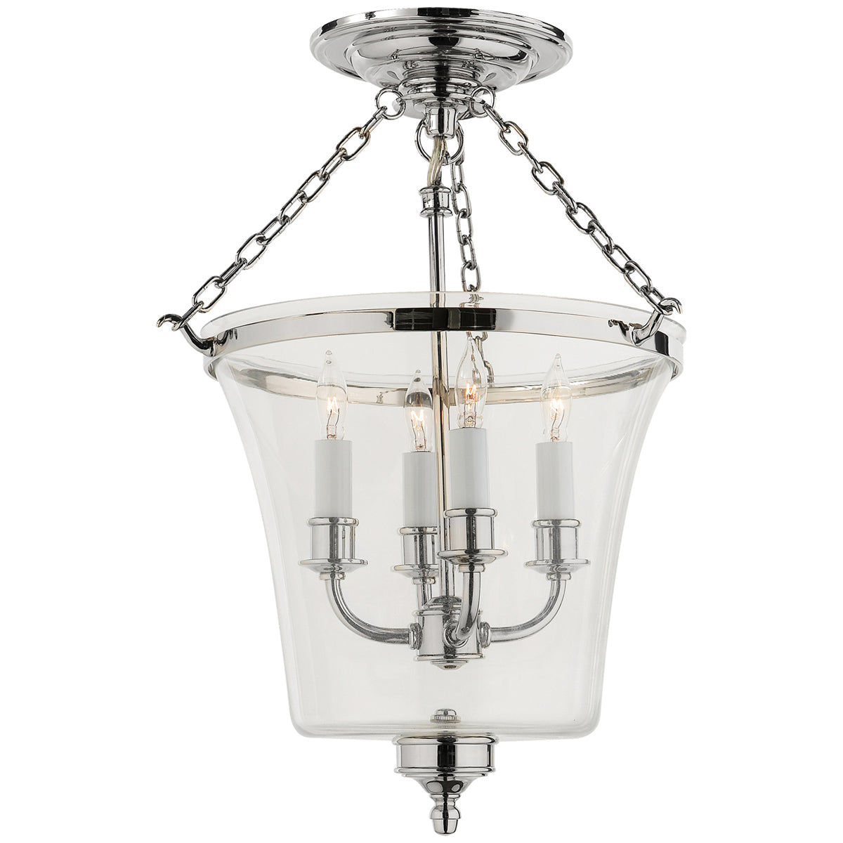 Visual Comfort Sussex Semi-Flush Bell Jar Lantern