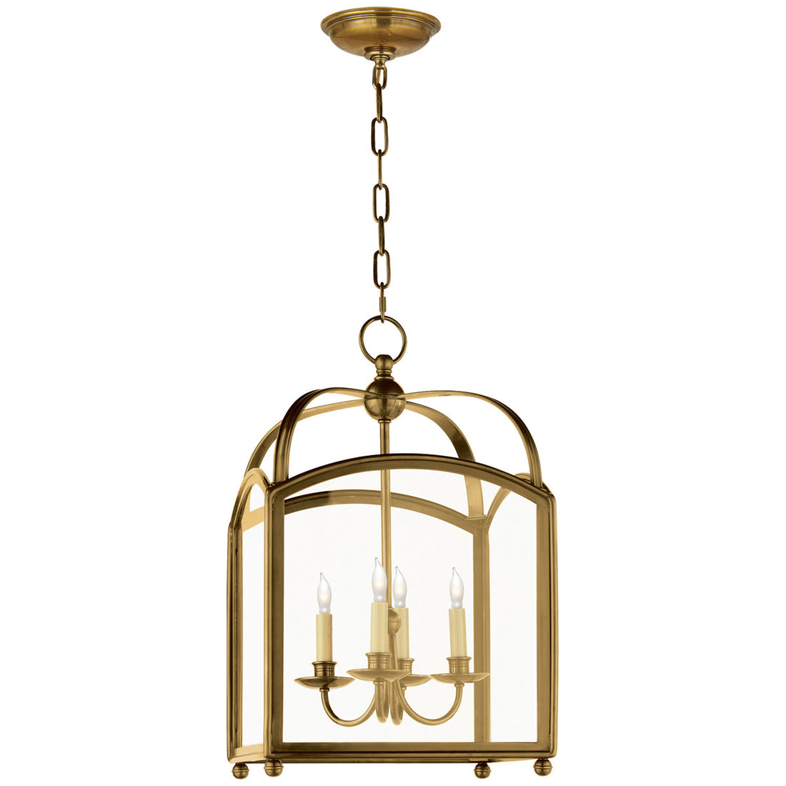 EF CHAPMAN for VISUAL COMFORT Zodiac Pendant Light in Antiqued Brass