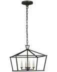 Visual Comfort Darlana Small Wide Semi-Flush Mount Lantern