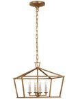 Visual Comfort Darlana Small Wide Semi-Flush Mount Lantern