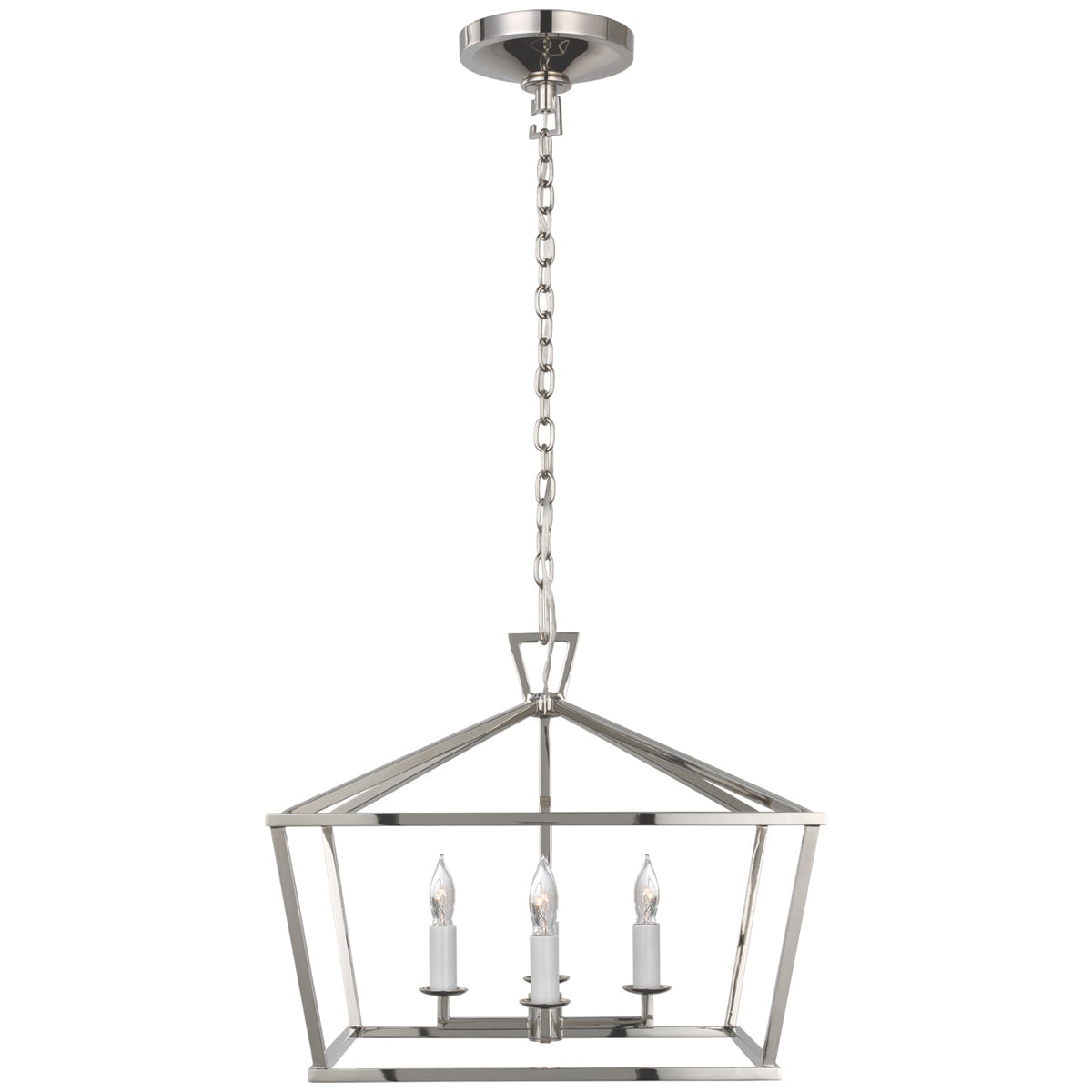 Visual Comfort Darlana Small Wide Semi-Flush Mount Lantern