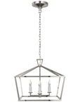 Visual Comfort Darlana Small Wide Semi-Flush Mount Lantern