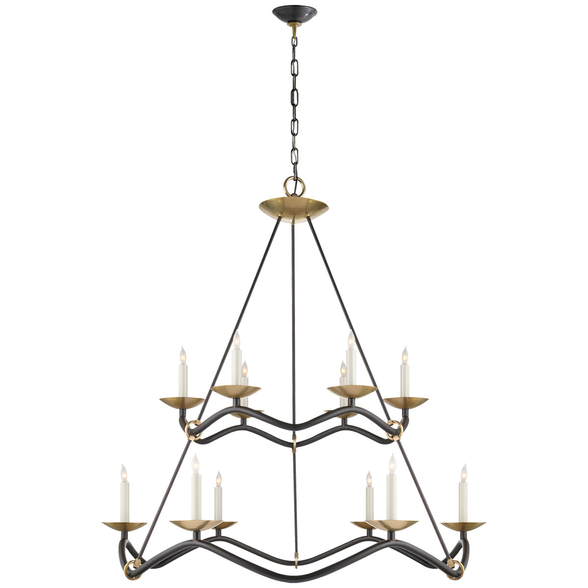 Visual Comfort Choros Two-Tier Chandelier