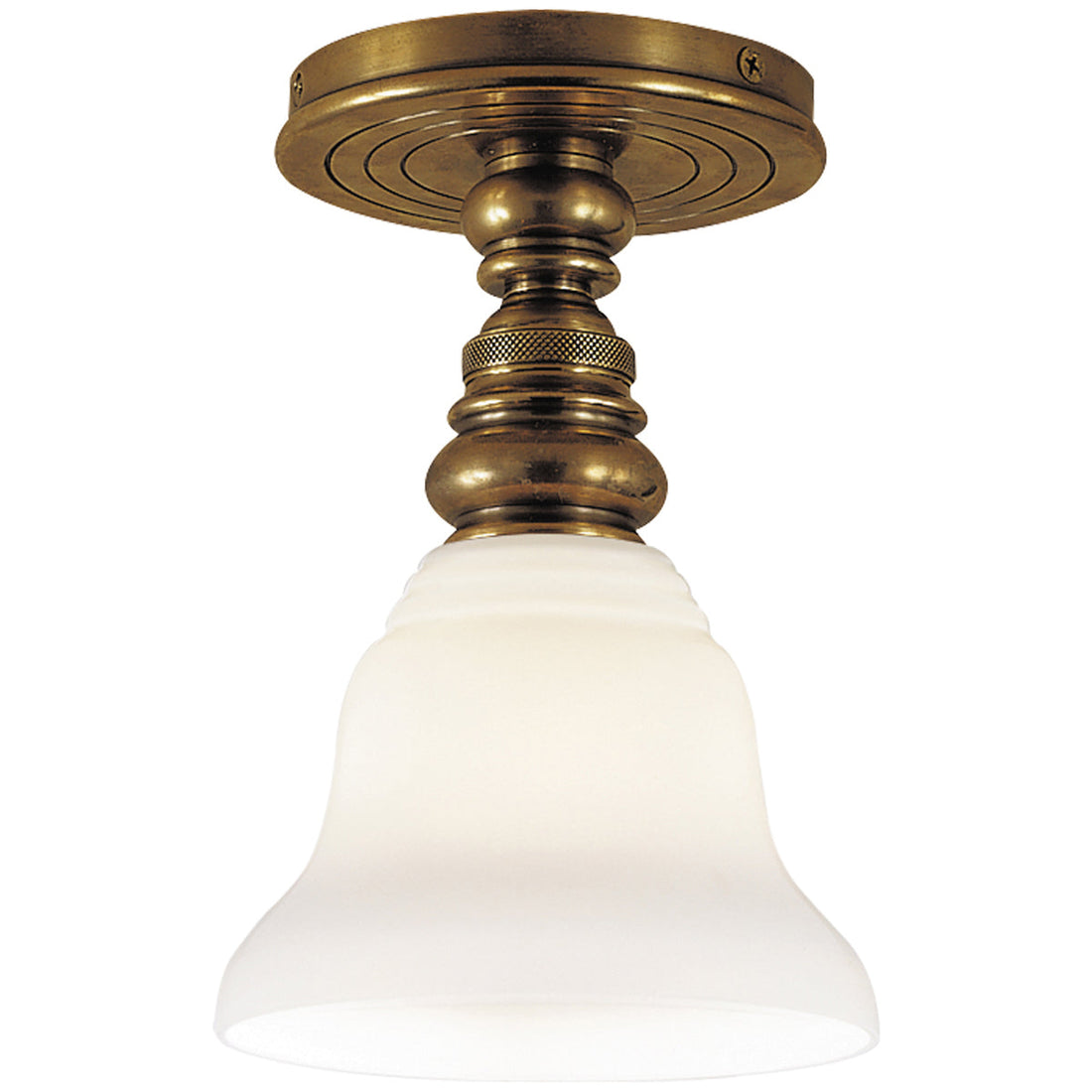 Flushmount, E.F. Chapman Alderly, Brass, Visual Comfort Lighting