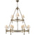 Visual Comfort Classic Two-Tier Ring Chandelier