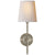 Visual Comfort Bryant Sconce with Natural Paper Shade