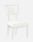 Made Goods Aaliyah Curved Acrylic Dining Chair in Alsek Fabric