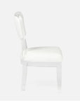 Made Goods Aaliyah Curved Acrylic Dining Chair in Alsek Fabric