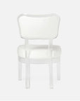 Made Goods Aaliyah Curved Acrylic Dining Chair in Alsek Fabric