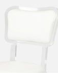 Made Goods Aaliyah Curved Acrylic Dining Chair in Alsek Fabric