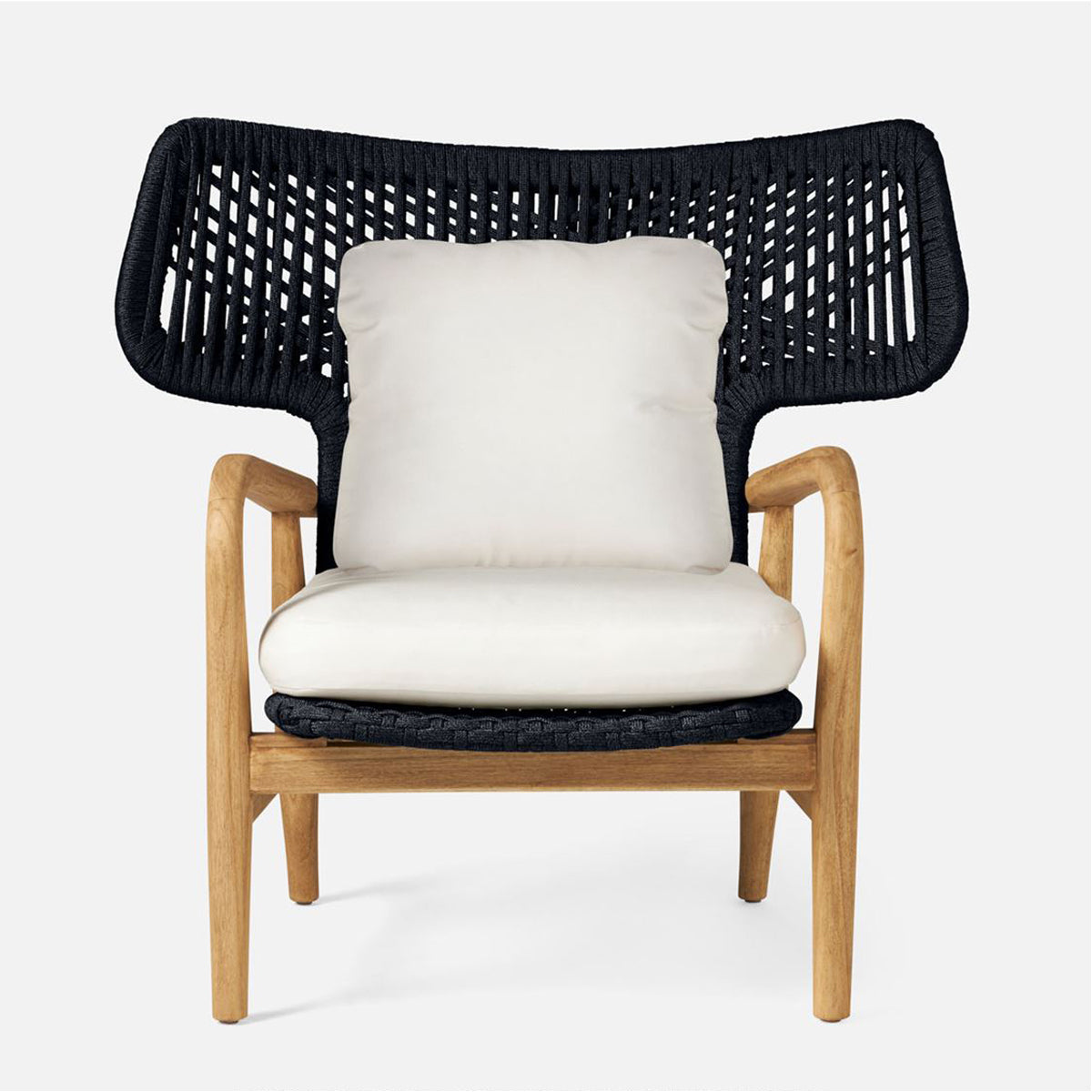 Made Goods Garrison Outdoor Wing Chair in Alsek Fabric