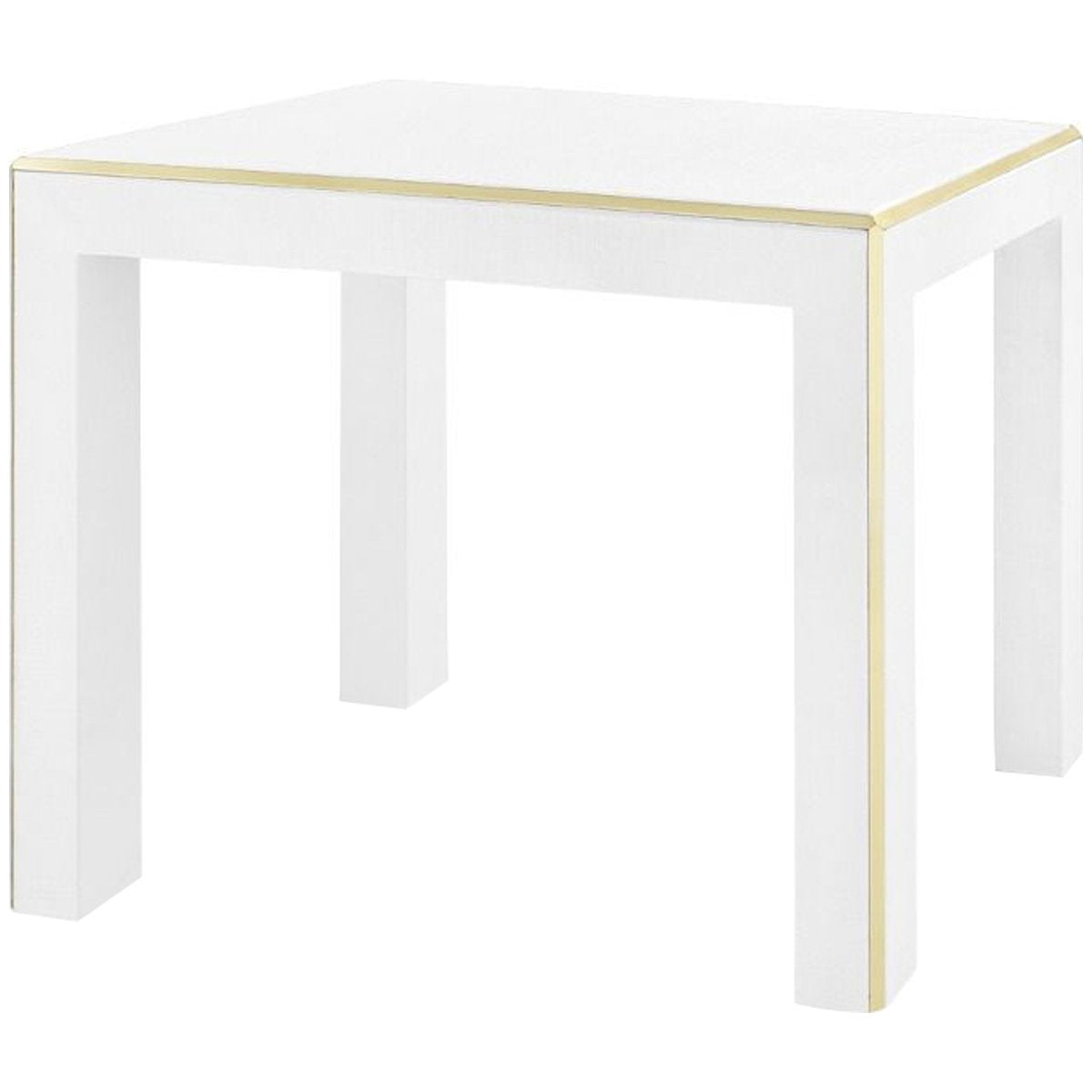 Villa &amp; House Lauren Side Table - Brass Accents