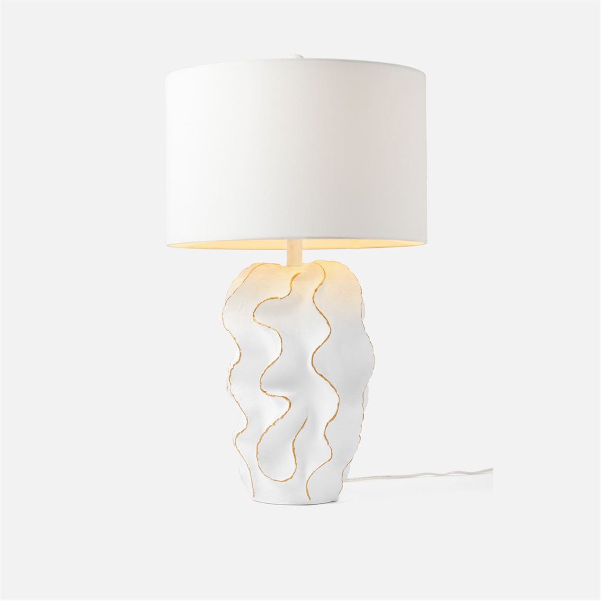 Made Goods Bethany Wavy Resin Table Lamp