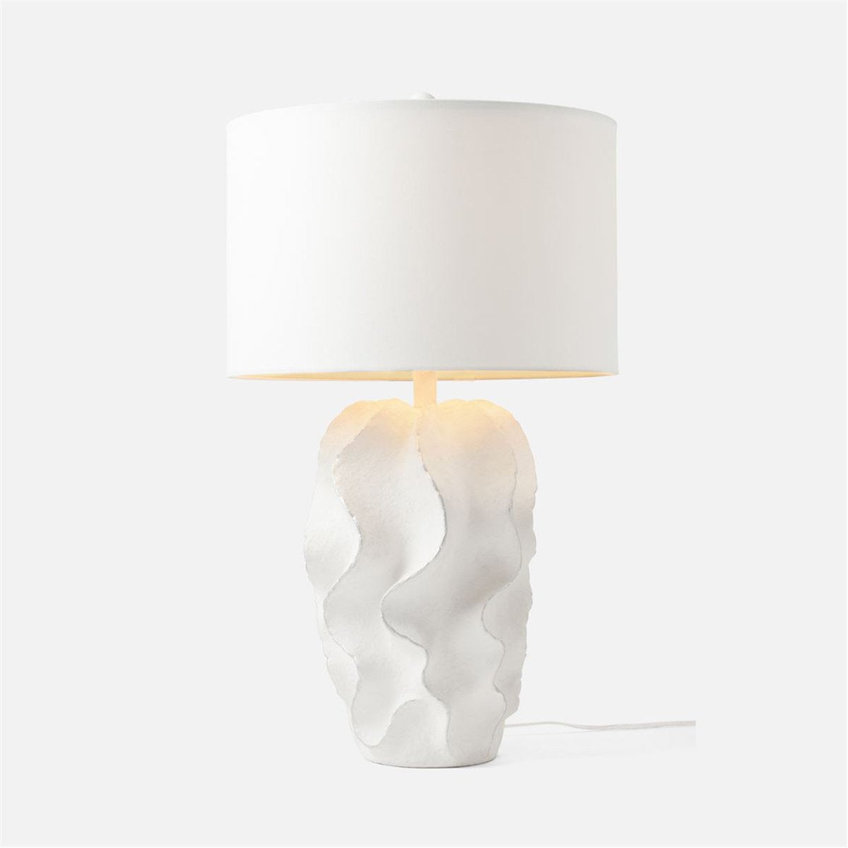 Made Goods Bethany Wavy Resin Table Lamp