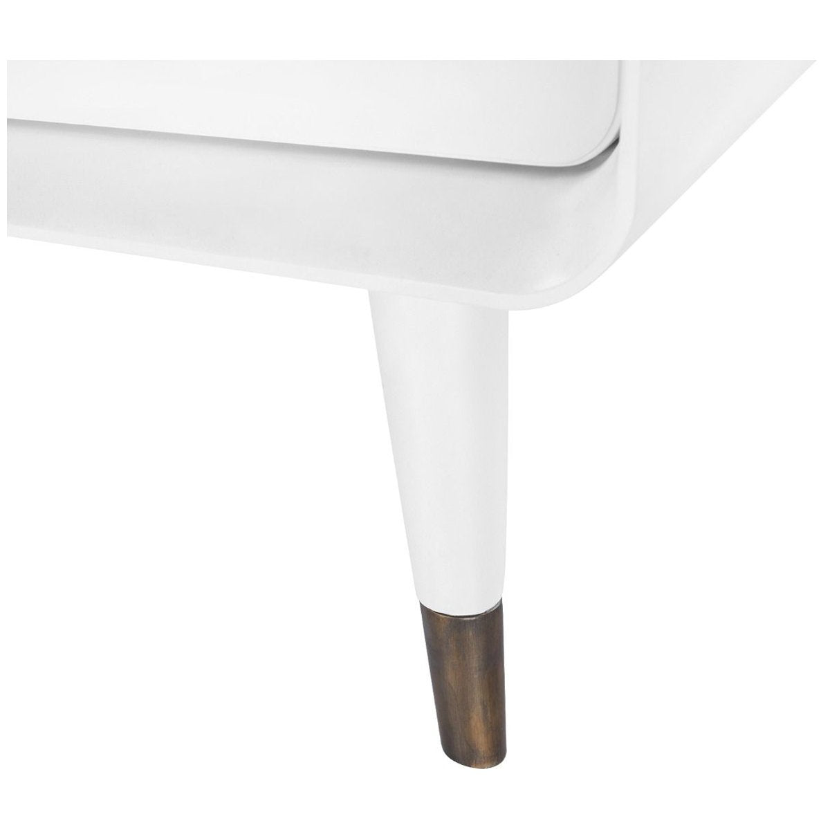 Villa &amp; House Malmo 2-Drawer Side Table - White