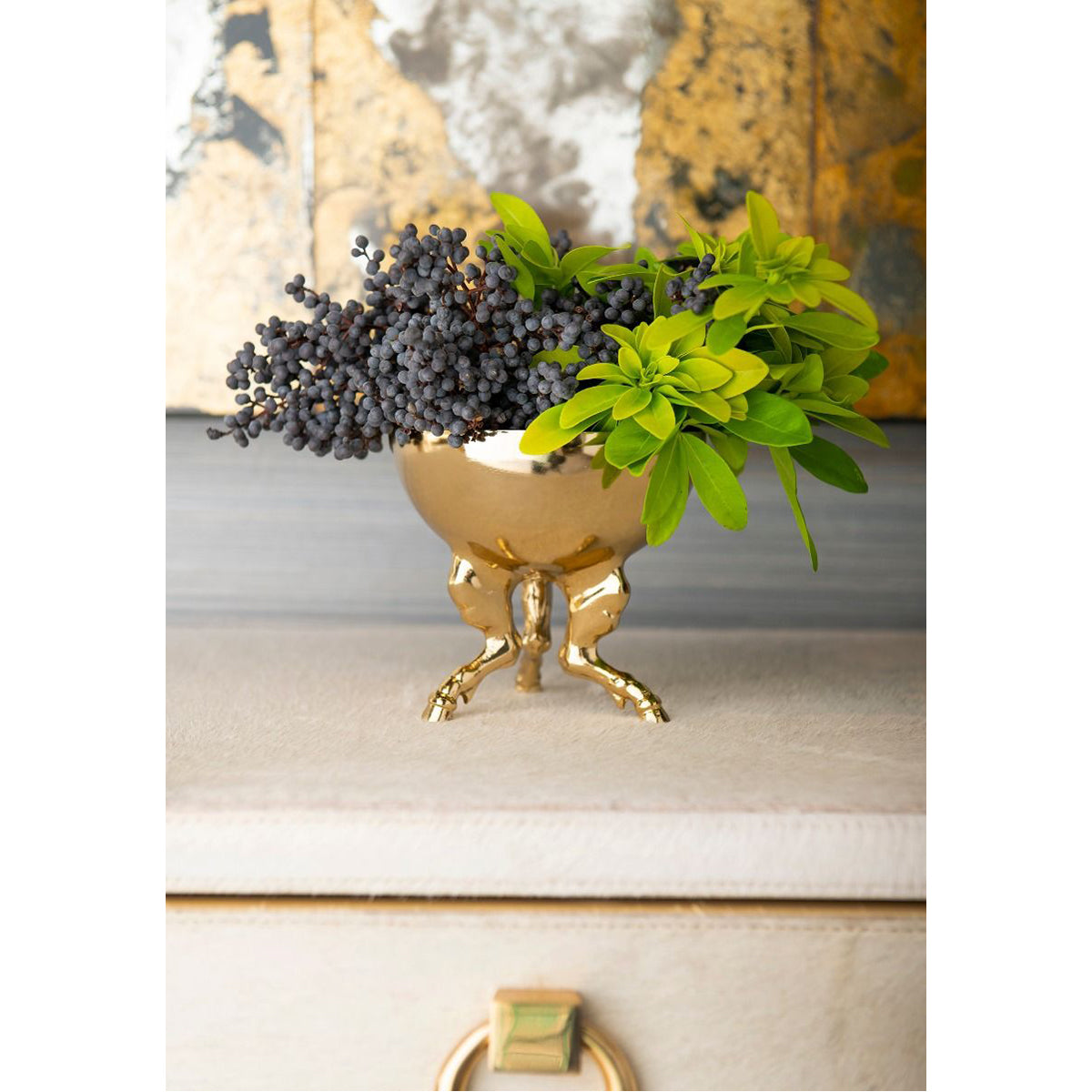 Villa &amp; House Pegasus Bowl, Brass Finish