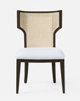 Made Goods Carleen Wingback Cane Dining Chair in Kern Fabric